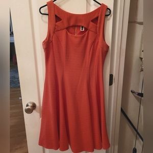 Coral colored dress